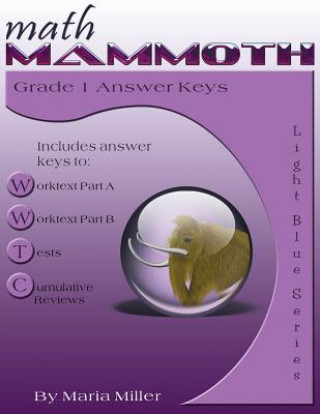 Carte Math Mammoth Grade 1 Answer Keys Maria Miller