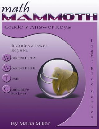 Könyv Math Mammoth Grade 7 Answer Keys Maria Miller