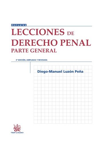 Knjiga Lecciones de derecho penal : parte general 