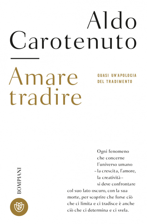 Kniha Amare tradire Aldo Carotenuto