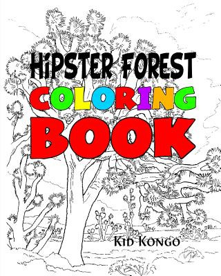 Carte Hipster Forest Coloring Book Kid Kongo
