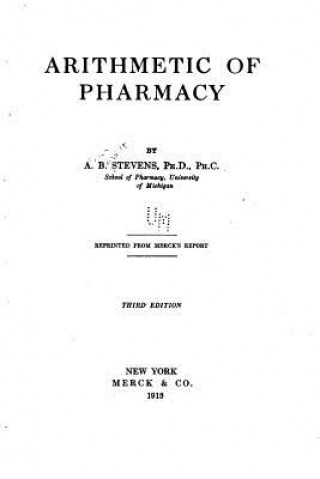 Carte Arithmetic of Pharmacy A B Stevens