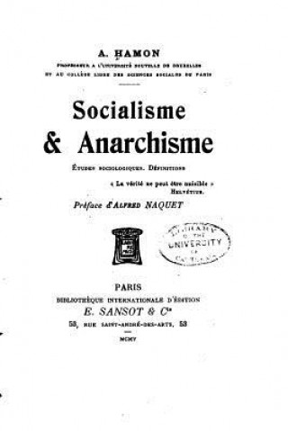 Kniha Socialisme et anarchisme A Hamon