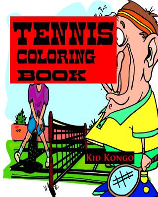 Carte Tennis Coloring Book Kid Kongo