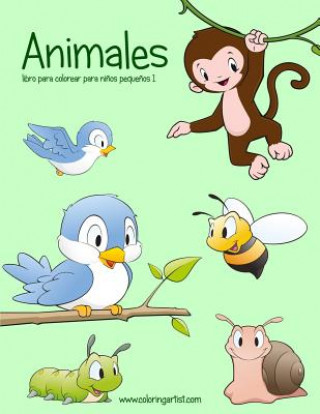 Kniha Animales libro para colorear para ninos pequenos 1 Nick Snels