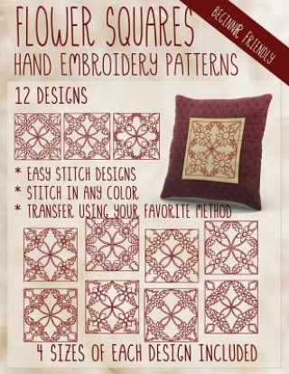 Book Flower Squares Hand Embroidery Patterns Stitchx Embroidery