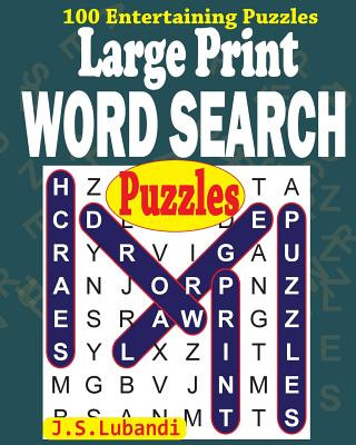 Carte Large Print Word Search Puzzles J S Lubandi