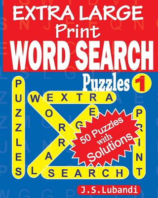 Carte Extra Large Print Word Search Puzzles J S Lubandi