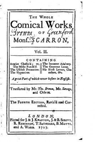 Βιβλίο The Whole Comical Works of Mons. Scarron - Vol. II Paul Scarron