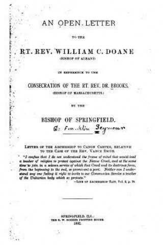 Kniha An Open Letter to the Rt. Rev. William C. Doane George Franklin Seymour