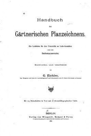 Książka Handbuch des gartnerischen Planzeichnens G Eichler