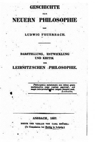 Kniha Geschichte der Neuern Philosophie Ludwig Feuerbach