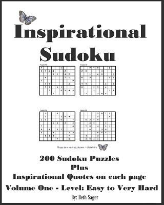 Książka Inspirational Sudoku Puzzles: 200 Sudoku Puzzle Plus Inspirational Quotes Beth a Sager