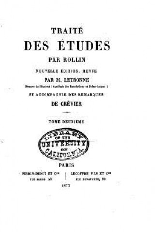 Könyv Traité Des Études Rollin