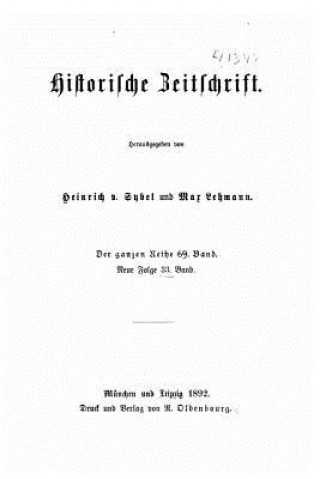Carte Historische Zeitschrift Heinrich Von Sybel