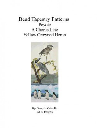 Carte bead tapestry patterns peyote a chorus line yellow crowned heron Georgia Grisolia