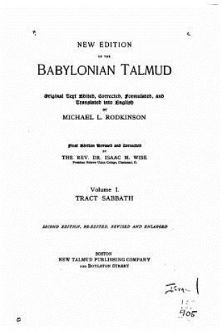 Kniha New Edition of the Babylonian Talmud - Vol. I Isaac M Wise