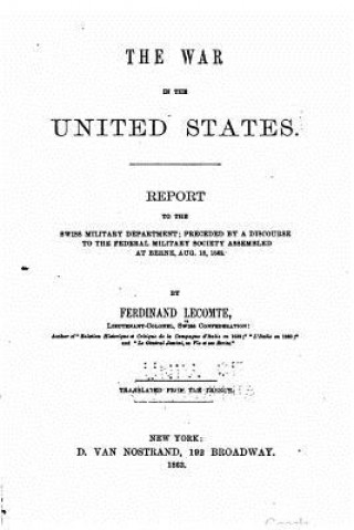 Book The war in the United States Ferdinand Lecomte