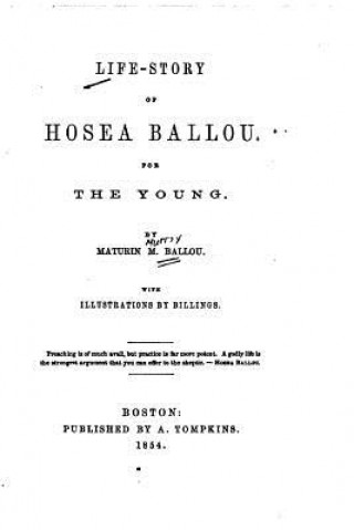 Könyv Life Story of Hosea Ballou, For the Young Maturin Murray Ballou