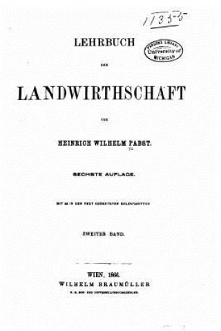 Buch Lehrbuch der landwirthschaft Heinrich Wilhelm Pabst