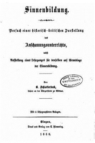 Book Sinnenbildung B Schlotterbeck