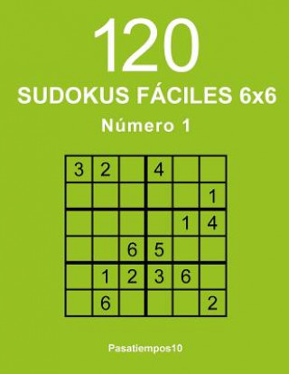 Könyv 120 Sudokus fáciles 6x6 - N. 1 Pasatiempos10