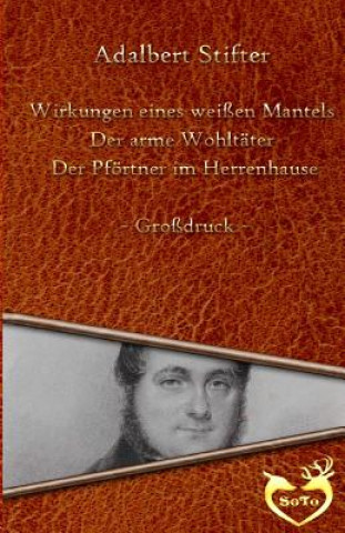 Książka Drei Geschichten - Großdruck: Wirkungen eines weißen Mantels - Der arme Wohltäter - Der Pförtner im Herrenhause Adalbert Stifter