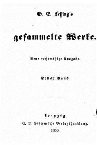 Książka Gesammelte Werke Gotthold Ephraim Lessing