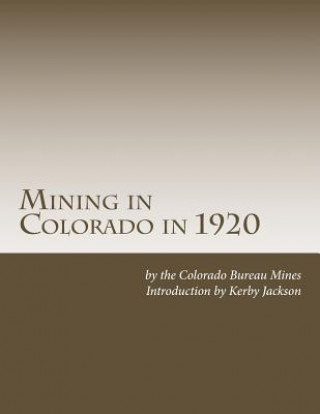 Книга Mining in Colorado in 1920 Colorado Bureau of Mines