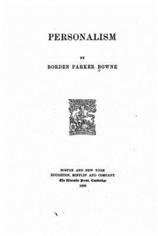 Könyv Personalism Borden Parker Bowne