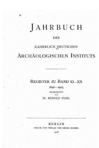 Kniha Jahrbuch des Kaiserlich Deutschen Archäologischen Instituts 