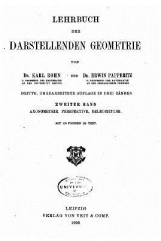 Kniha Lehrbuch der Darstellenden Geometrie 