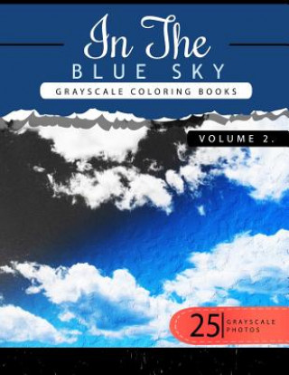 Könyv In the Blue Volume 2: Sky Grayscale coloring books for adults Relaxation Art Therapy for Busy People (Adult Coloring Books Series, grayscale Grayscale Publishing