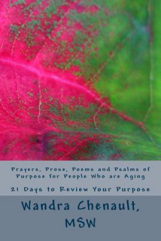 Könyv Prayers, Prose, Poems and Psalms of Purpose for People Who are Aging: 21 Days to Review and Rediscover Your Purpose Wandra Najat Chenault Msw