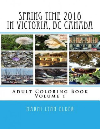 Kniha Spring Time in Victoria, BC Canada: Adult Coloring Book Volume 1 Marni Lynn Elder