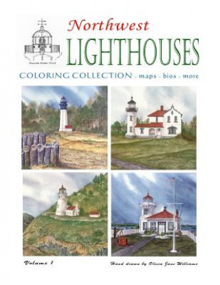 Kniha Northwest Lighthouse Coloring Collection MS Olivia Jane Williams