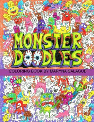 Carte Doodle monsters coloring book Maryna Salagub