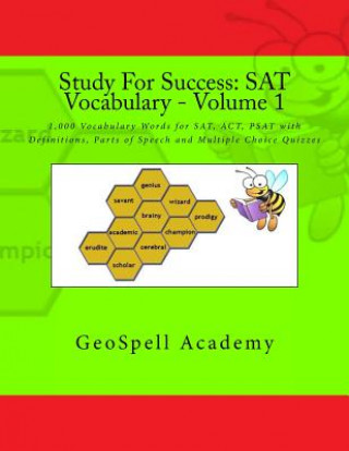 Kniha Study For Success: SAT Vocabulary - Volume 1: 1,000 Vocabulary Words for SAT, ACT, PSAT with Definitions, Parts of Speech and Multiple Ch Chetan Reddy