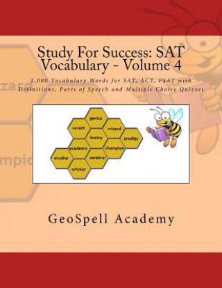 Kniha Study For Success: SAT Vocabulary - Volume 4: 1,000 Vocabulary Words for SAT, ACT, PSAT with Definitions, Parts of Speech and Multiple Ch Chetan Reddy