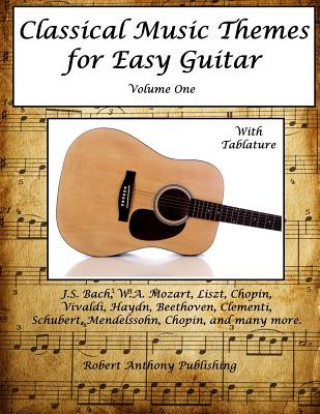 Könyv Classical Music Themes for Easy Guitar Robert Anthony