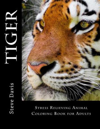 Kniha Tiger Adult Coloring Book: Stress Relieving Animal Coloring Book for Adults Steve Davis