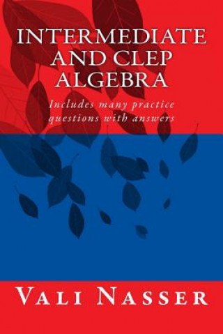 Kniha Intermediate and CLEP ALGEBRA: Includes many practice questions with answers Vali Nasser