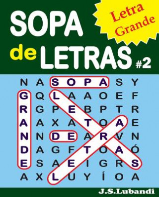 Carte SOPA de LETRAS #2 (Letra Grande) J S Lubandi