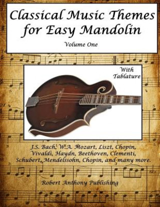 Könyv Classical Music Themes for Easy Mandolin Volume One Robert Anthony