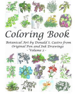 Książka Botanical Art Coloring Book - Volume 2: from Original Pen & Ink Drawings Donald S Castro