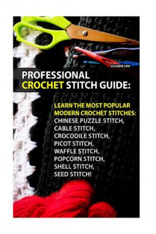 Könyv Professional Crochet Stitch Guide: Chinese Puzzle Stitch, Cable Stitch, Crocodile Stitch, Picot Stitch, Waffle Stitch, Popcorn Stitch, Shell Stitch, S Julianne Link