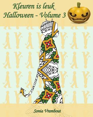 Carte Kleuren is leuk - Halloween - Volume 3: 25 silhouetten van kinderen met een halloweenkostuum Sonia Vrambout