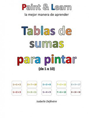 Kniha Tablas de sumas para pintar (de 1 a 10) Isabelle Defevere