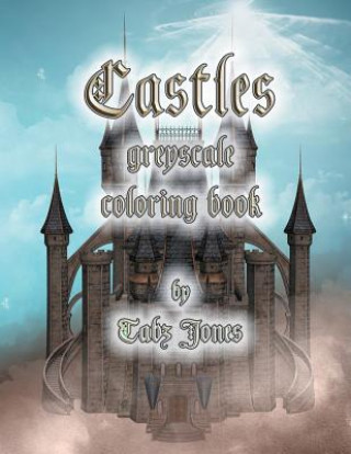 Carte Castles Greyscale Coloring Book Tabz Jones