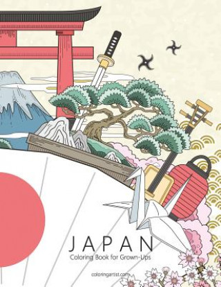Könyv Japan Coloring Book for Grown-Ups 1 Nick Snels